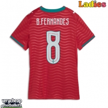 Portugal Bruno Fernandes #8 Replica Home Shirt Ladies World Cup 2026 Short Sleeve